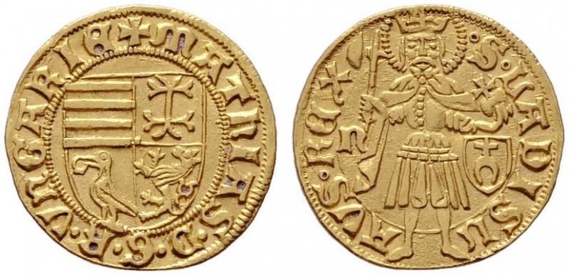  EUROPA UND ÜBERSEE   UNGARN   (D) Matthias Corvinus 1458-1490 Goldgulden o.J. (...