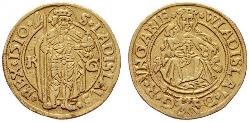  EUROPA UND ÜBERSEE   UNGARN   (D) Wladislaus II. 1490-1516 Goldgulden 1510 KG K...
