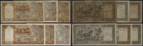 Algeria: huge lot with 48 Banknotes Algeria 10 Nouveaux Francs with different dates from 1959, 1960 and 1961 and also in many different conditions fro...
