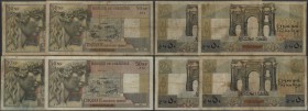 Algeria: lot with 14 Banknotes 50 Nouveaux Francs dated 1959, P.120 in different used conditions from well worn VG up to a nice Fine condition. Great ...