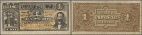 Argentina: 1 Peso 1888 P. S841, several folds in paper, no holes or tears, condition F+.