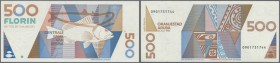 Aruba: 500 Florin 1993 P. 15, first issue, condition: UNC.