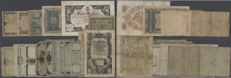 Austria: nice set with 20 Banknotes Austria Wiener Stadt-Banco from 1800 - 1880 ...