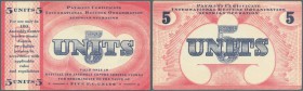 Austria: big lot of 26 note 5 Units ”Payment Certificate International Refugee Organisation Austria” in nice condition without large damages, most not...