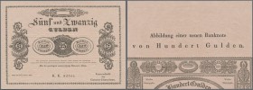 Austria: 25 Gulden 1825 P. A63b FORMULAR, light center fold, condition: XF+.
