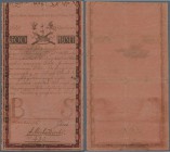 Poland: 500 Zlotych 1794, P.A6 in used condition with several tiny tears along the borders and in the note. Very Rare! Condition: F