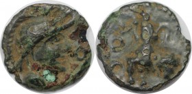 Keltische Münzen, GALLIA. SEQUANI. Potin vor 52 v. Chr., 2.17 g. 15.5 mm. Castelin, S.80 №725ff. Schön-sehr schön