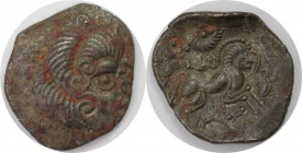 Keltische Münzen, GALLIA. Armorica, Coriosolites. Stater ca. 1. Jhdt. v.Chr, Billon. 6.09 g. 20.6 mm. Castelin 215. Sehr schön
