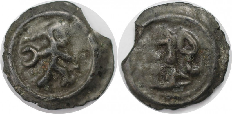 Keltische Münzen, BELGICA. REMI. Potin ca. 2. Jahrhundert v. Chr., 6.31 g. 21.7 ...