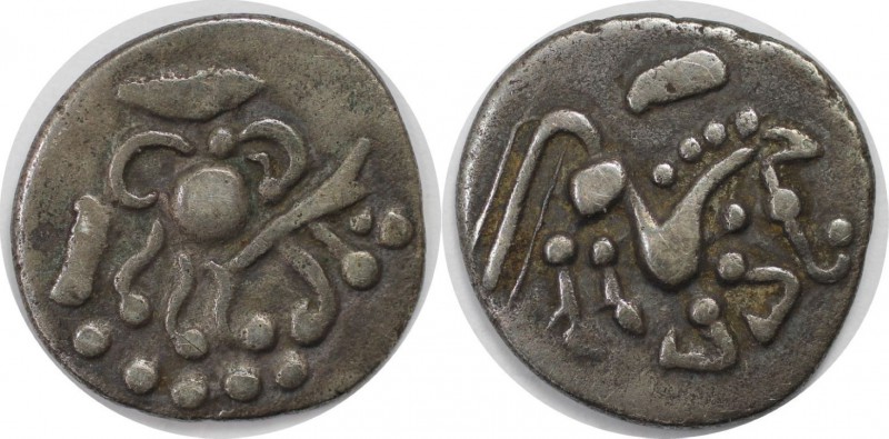 Keltische Münzen, BOHEMIA. BOIER. Quinar 1. Jhdt. v. Chr, Prager Typus. Silber. ...