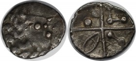 Keltische Münzen. BOHEMIA UND SÜDDEUTSCHLAND. Quinar ca. 1. Jhdt. v. Chr, Silber. 1.79 g. 1.48 mm. Castelin S.111 № 1103. Sehr schön