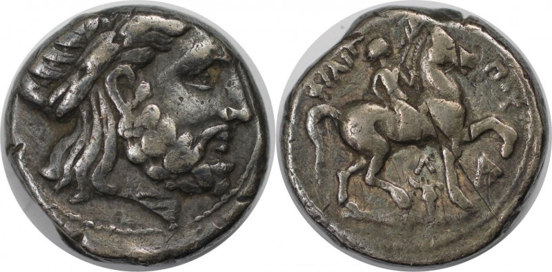 Keltische Münzen, PANNONIA. Tetradrachme ca. 3./2. Jahrhundert v. Chr, Silber. 1...