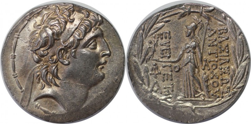 Griechische Münzen, SYRIA KÖNIGREICH. Antiochos VII., 138-129 v. Chr. AR-Tetradr...