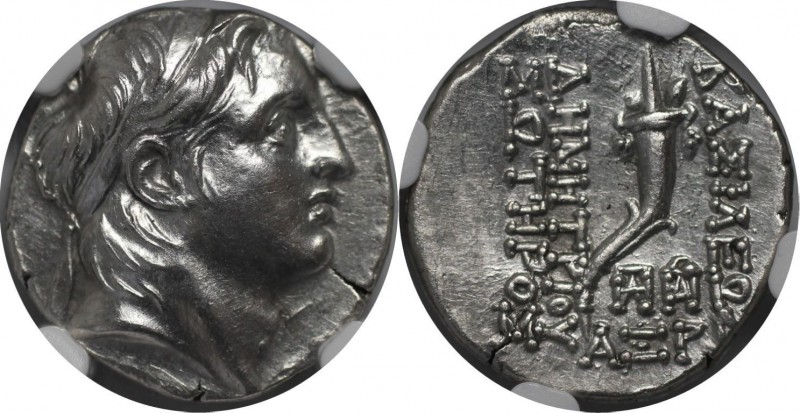 Griechische Münzen, SELEUCIA. Demetrius I Soter (162-150 v. Chr). AR Drachme (4....