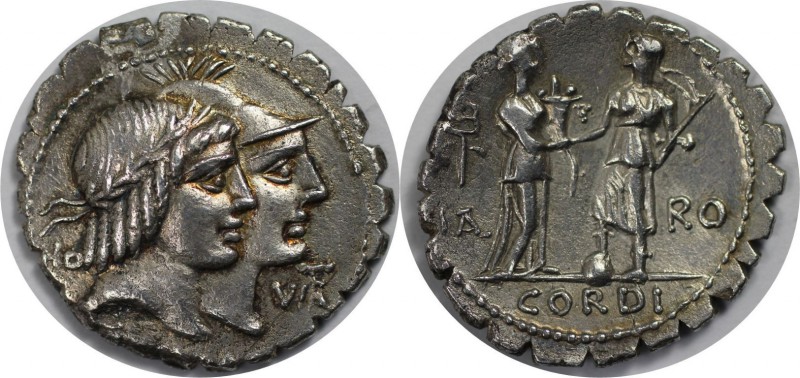 Römische Münzen, MÜNZEN DER RÖMISCHEN REPUBLIK. Später-Denarius-Münzen (ca. 154-...
