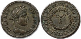 Römische Münzen, MÜNZEN DER RÖMISCHEN KAISERZEIT. Crispus, Caesar 317 - 326 n. Chr. Follis Siscia, Vs: IVLCRISPVSNOBC Rs: VOT/X in Kranz CAESARVMNOSTR...