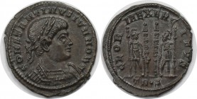 Römische Münzen, MÜNZEN DER RÖMISCHEN KAISERZEIT. Constantin (II.) als Caesar 317-337 n. Chr. Follis (Trier) 330-335 n. Chr, 2. Offizin. Vs: CONSTANTI...