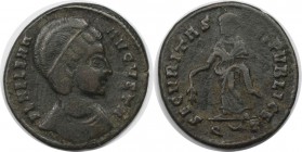 Römische Münzen, MÜNZEN DER RÖMISCHEN KAISERZEIT. Helena (Mutter Constantins des Grossen) 335-338 n. Chr. Reduzierter Follis (Ticinum) 326 n. Chr, 18 ...