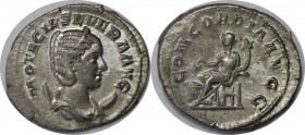 Römische Münzen, MÜNZEN DER RÖMISCHEN KAISERZEIT. Rom. Otacilia Severa 244 - 249 n. Chr. Antoninianus 247 n. Chr. 3.66 gms. Silber. RIC 126. Stempelgl...