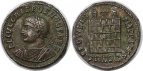 Römische Münzen, MÜNZEN DER RÖMISCHEN KAISERZEIT. Crispus, Caesar 317 - 326 n. Chr. Follis (Alexandria) 1.Offizin. Vs: FLIVLCRISPVSNOBCAES Rs: PROVIDE...