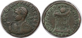 Römische Münzen, MÜNZEN DER RÖMISCHEN KAISERZEIT. Crispus, Caesar 317 - 326 n. Chr. Follis Treveris (Trier) 322 n. Chr., RIC VII 347. Sehr schön
