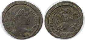 Römische Münzen, MÜNZEN DER RÖMISCHEN KAISERZEIT. Constantin d. Gr. 306-337 n. Chr. Follis (Trier) 330-335 n. Chr, 19 mm. Vs: CONSTAN TIVS AVG Kopf de...