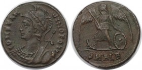 Römische Münzen, MÜNZEN DER RÖMISCHEN KAISERZEIT. Constantin d. Gr. 306-337 n. Chr. Red Follis (Alexandria) 330-335 n. Chr, 17 mm. Vs: CONSTANTINOPOLI...