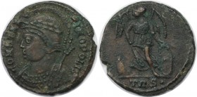 Römische Münzen, MÜNZEN DER RÖMISCHEN KAISERZEIT. Constantin d. Gr. 306-337 n. Chr. Red Follis (Trier) 330-335 n. Chr, 17 mm. Vs: Büst mit Constantino...