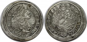 RDR – Habsburg – Österreich, RÖMISCH-DEUTSCHES REICH. Leopold I (1657-1705). Groschen / 3 Kreuzer 1696, NB. Fast Vorzüglich