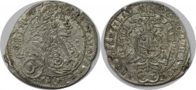 RDR – Habsburg – Österreich, RÖMISCH-DEUTSCHES REICH. Leopold I (1657-1705). Groschen / 3 Kreuzer 1696 FT, Transylvania. Sehr schön. RR