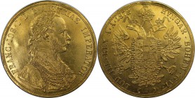 RDR – Habsburg – Österreich, KAISERREICH ÖSTERREICH. Franz Joseph (1848-1916). 4 Dukaten 1872, Wien, Gold. Fr: 1121, Herinek: 27, Jaeger 345. Schön-se...