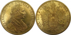 RDR – Habsburg – Österreich, KAISERREICH ÖSTERREICH. Franz Joseph (1848-1916). 4 Dukaten 1910, Wien, Gold. Fr: 487, Herinek: 65, Jaeger 345. Schön-seh...