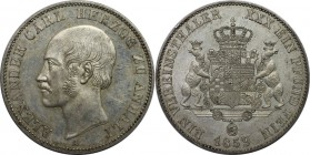 Altdeutsche Münzen und Medaillen, ANHALT-BERNBURG. Alexander Carl (1834-1863). Vereinstaler 1859 A, Vs: Kopf n.l. / Rs: Gekrontes 12-fediges Wappen mi...
