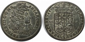Altdeutsche Münzen und Medaillen, BRANDENBURG IN PREUSSEN. Friedrich III (1688-1701). 2/3 Taler 1693 LCS, Berlin, Vs: Buste Friedrich III / Rs: Gekron...