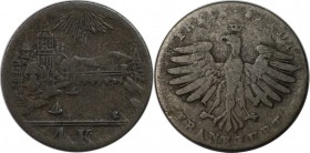 Altdeutsche Münzen und Medaillen, FRANKFURT. 1 Kreuzer 1739, Silber. Sehr Schön