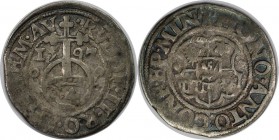 Altdeutsche Münzen und Medaillen, Minden-Bistum. Anton von Schauenburg (1587-1599). 1/24 Taler (Groschen) 1597. Schön. Selten!