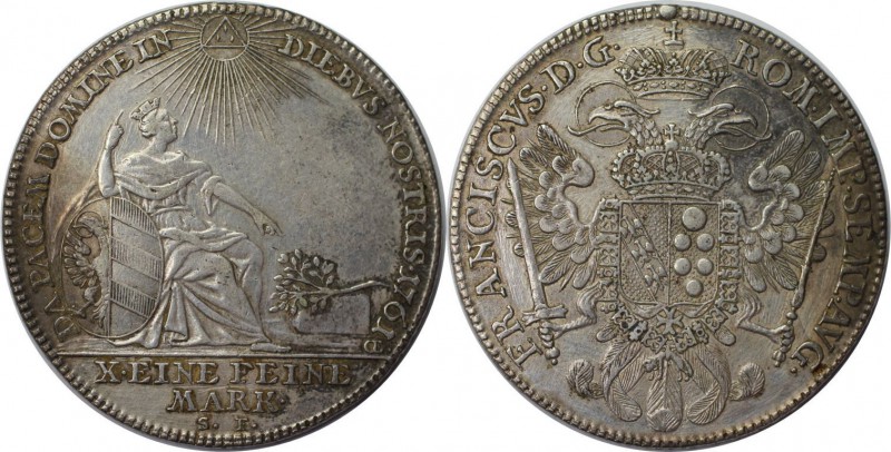 Altdeutsche Münzen und Medaillen, NÜRNBERG. Franz I (1745 - 1765). Taler 1761, S...