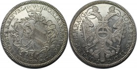Altdeutsche Münzen und Medaillen, NÜRNBERG, Stadt mit Titel Joseph II.1/2 Taler 1766 SR, Silber. KM 355. Stempelglanz