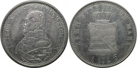 Altdeutsche Münzen und Medaillen, SACHSEN. August III./I. (1763 - 1827). Taler 1826 S, Silber. KM #1096. AKS 30. Sehr schön-vorzüglich, Kl.Kratzer