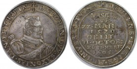 Altdeutsche Münzen und Medaillen, Sachsen-Mittel-Weimar. Johann (1603 - 1605). Taler 1605, Saalfeld, auf seinen Tod. Silber. Schnee 339, Koppe 188, Da...