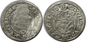 Altdeutsche Münzen und Medaillen, SCHLESIEN-MÜNSTERBERG-ÖLS. Karl II (1548-1617). Groschen 1616. Sehr schön+