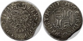 Altdeutsche Münzen und Medaillen, WÜRTTEMBERG - MÖMPELGARD. 3 Kreuzer 1585, Silber. 1.88g. Ulrich Klein 14. Sehr schön-vorzüglich