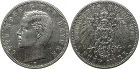 Deutsche Münzen und Medaillen ab 1871, REICHSSILBERMÜNZEN, Bayern, Otto (1886-1913). 5 Mark 1907 D, Silber. Jaeger 46. Sehr schön