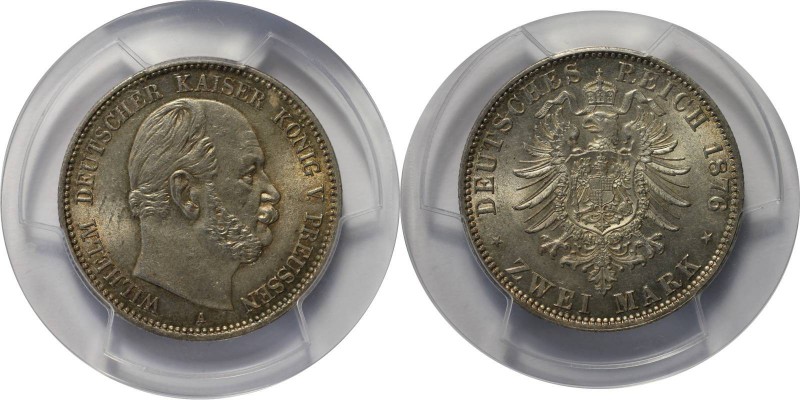 Deutsche Münzen und Medaillen ab 1871, REICHSSILBERMÜNZEN, Preußen. Wilhelm I (1...