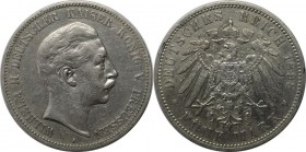 Deutsche Münzen und Medaillen ab 1871, REICHSSILBERMÜNZEN, Preußen, Wilhelm II (1888-1918). 5 Mark 1898 A, Silber. Jaeger 104. Sehr schön