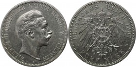 Deutsche Münzen und Medaillen ab 1871, REICHSSILBERMÜNZEN, Preußen, Wilhelm II (1888-1918). 5 Mark 1907 A, Silber. Jaeger 104. Sehr schön-vorzüglich...