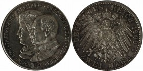 Deutsche Münzen und Medaillen ab 1871, REICHSSILBERMÜNZEN, Sachsen. Friedrich August III (1904-1918). 2 Mark 1909, Silber. Jaeger 138. Vorzüglich