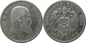 Deutsche Münzen und Medaillen ab 1871, REICHSSILBERMÜNZEN, Württemberg, Wilhelm II (1891-1918). 5 Mark 1898 F, Silber. Jaeger 176. Sehr schön