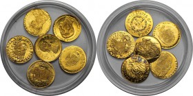 Deutsche Münzen und Medaillen ab 1945, Lots und Samllungen BUNDESREPUBLIK DEUTSCHLAND. Set, 6 Stück. Gold. 0.66 g. Stempelglanz
