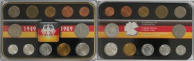 Deutsche Münzen und Medaillen ab 1945, Lots und Samllungen. DDR. Set 1989. Set im Blister